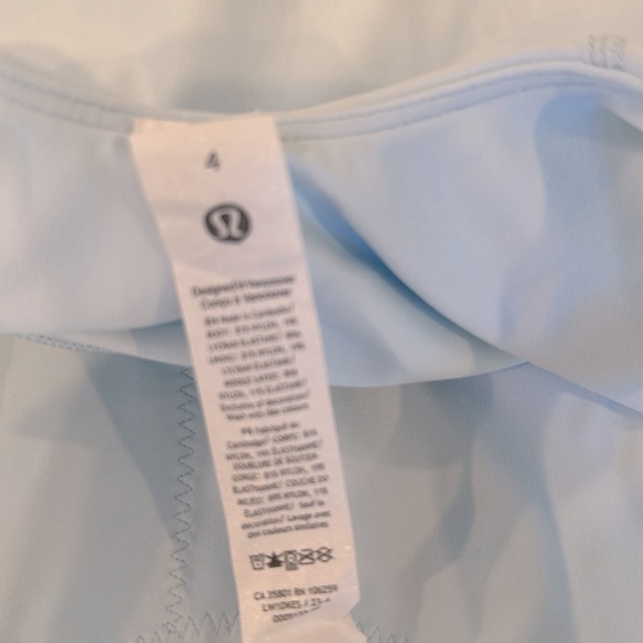 Lululemon high neck align tank size 4 blue - Picture 3 of 3